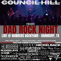 Council Hill - Dad Rock Night Graphic