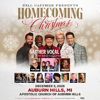 Poster: Gaither Vocal Band at Apostolic Church of Auburn Hills, Dec 3, 2026