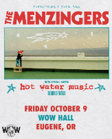 Poster: Hot Water Music at WOW Hall, Oct 9, 2026