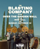 Poster: The Blasting Company at WOW Hall, Oct 18, 2026