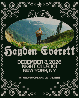 Poster: Lily Talmers at Night Club 101, Dec 3, 2026