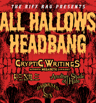 All Hallows Headbang: Cryptic Writings, Resile, Another Shade of Hate, Darkened Sun